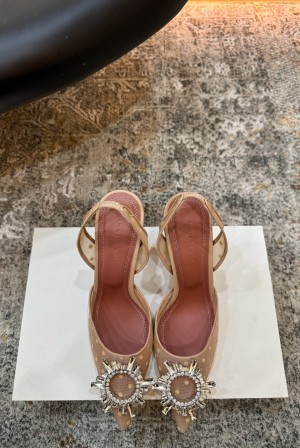 Amina Muaddi 아미나 무아디 힐 구두 신발 9.5cm