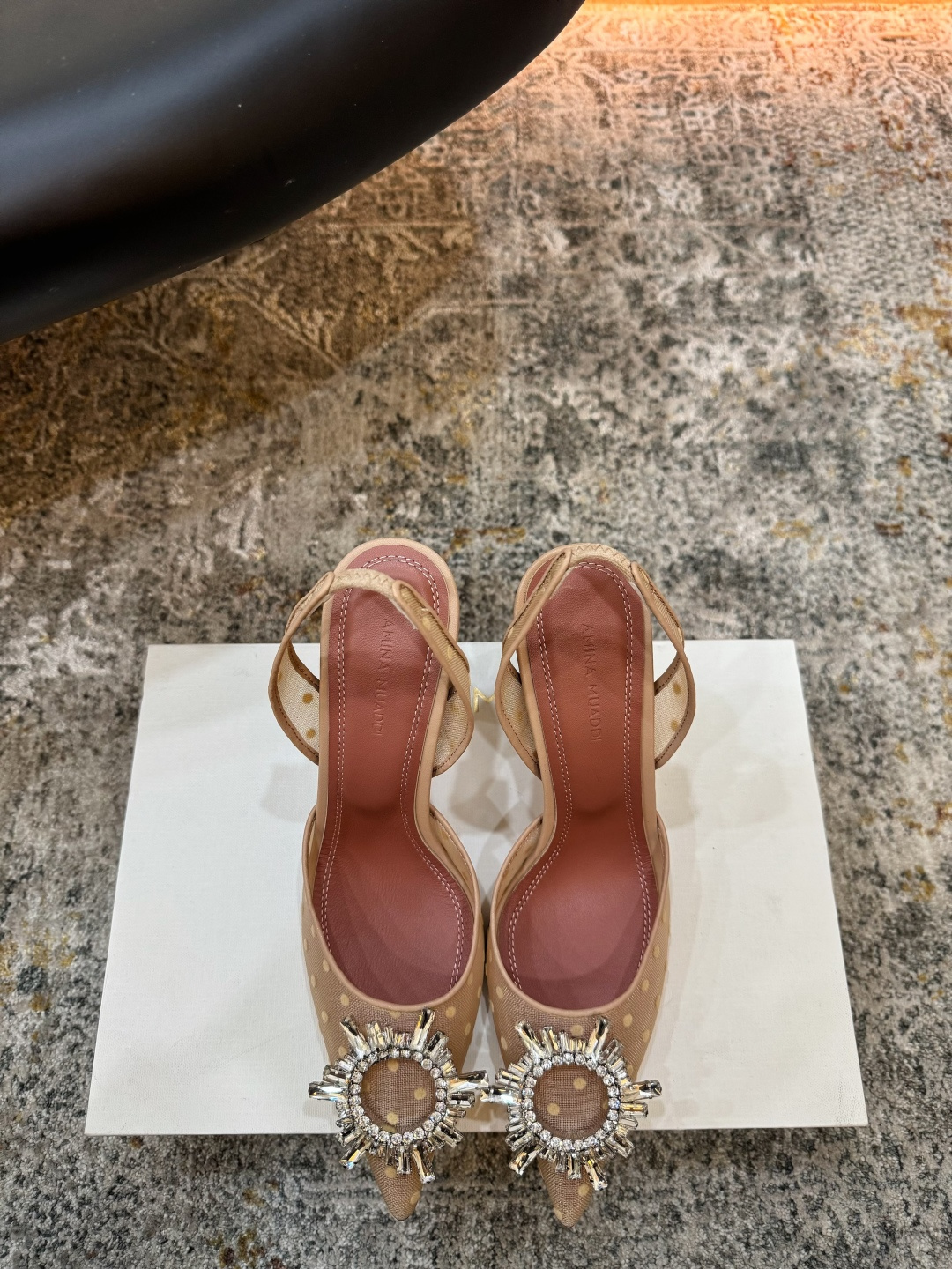 Amina Muaddi 아미나 무아디 힐 구두 신발 9.5cm