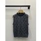 miumiu 미우미우 스팽글 자수 캐시미어 베스트 조끼 의류