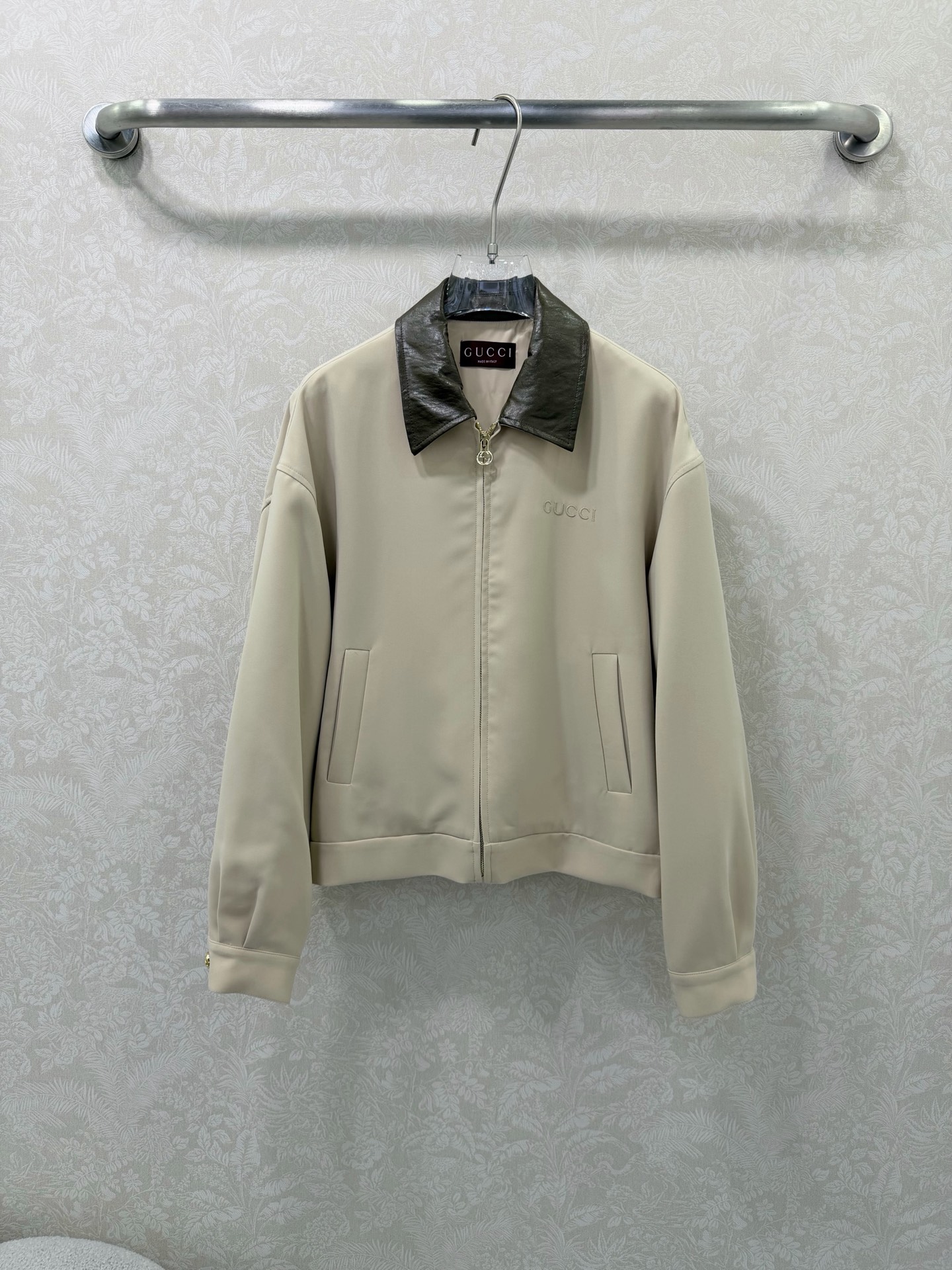 GUCCI 구찌 컨트라스트 카라 재킷 자켓 의류