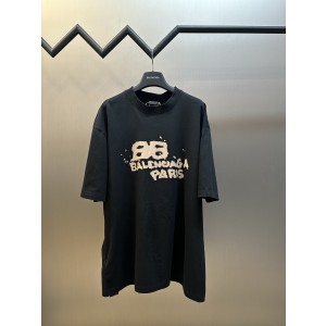 발렌시아가(BALENCIAGA) 그래피티 반팔 티셔츠 의류