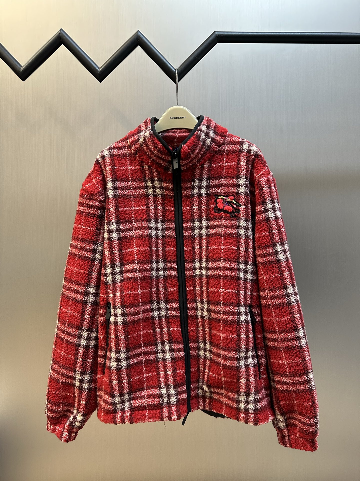 버버리(BURBERRY) 체크 자수 플리스 자켓 의류