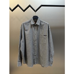 아크네 스튜디오(ACNE STUDIOS) 체크 로고 버튼 셔츠 의류