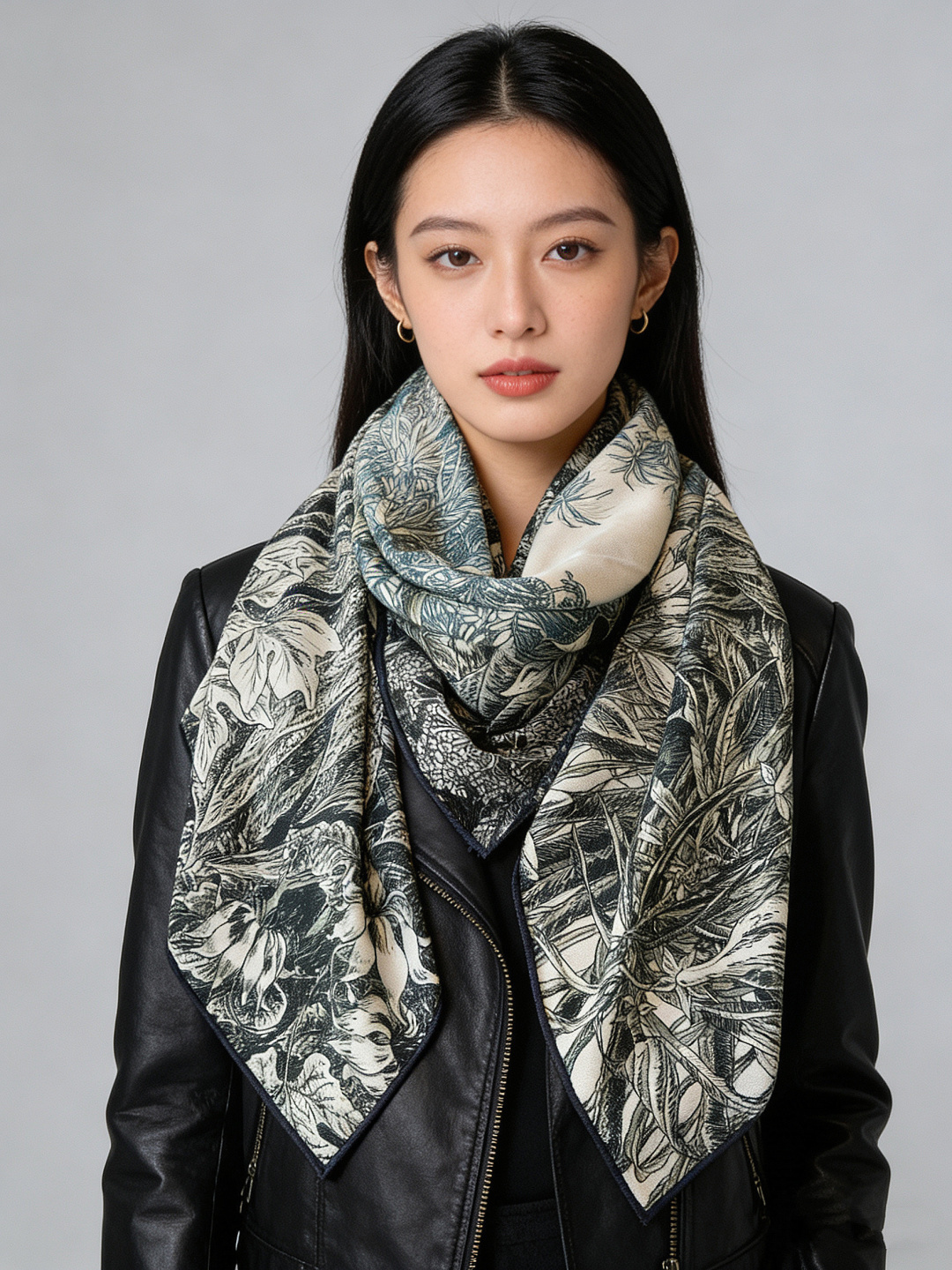 에르메스(HERMES) 캐시미어 실크 목도리 스카프