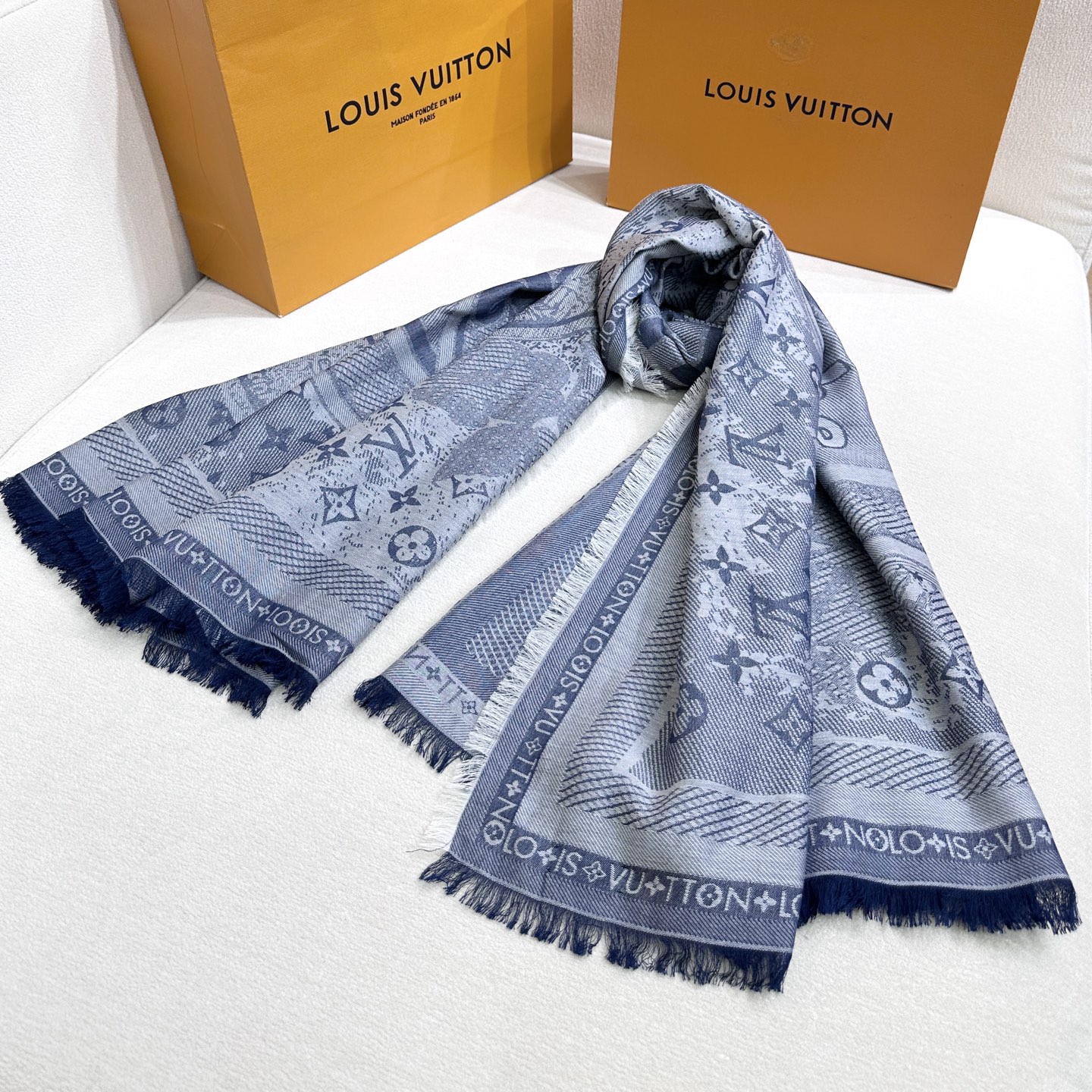 루이비통(LV) 말르 메르베이유 울 목도리 스카프
