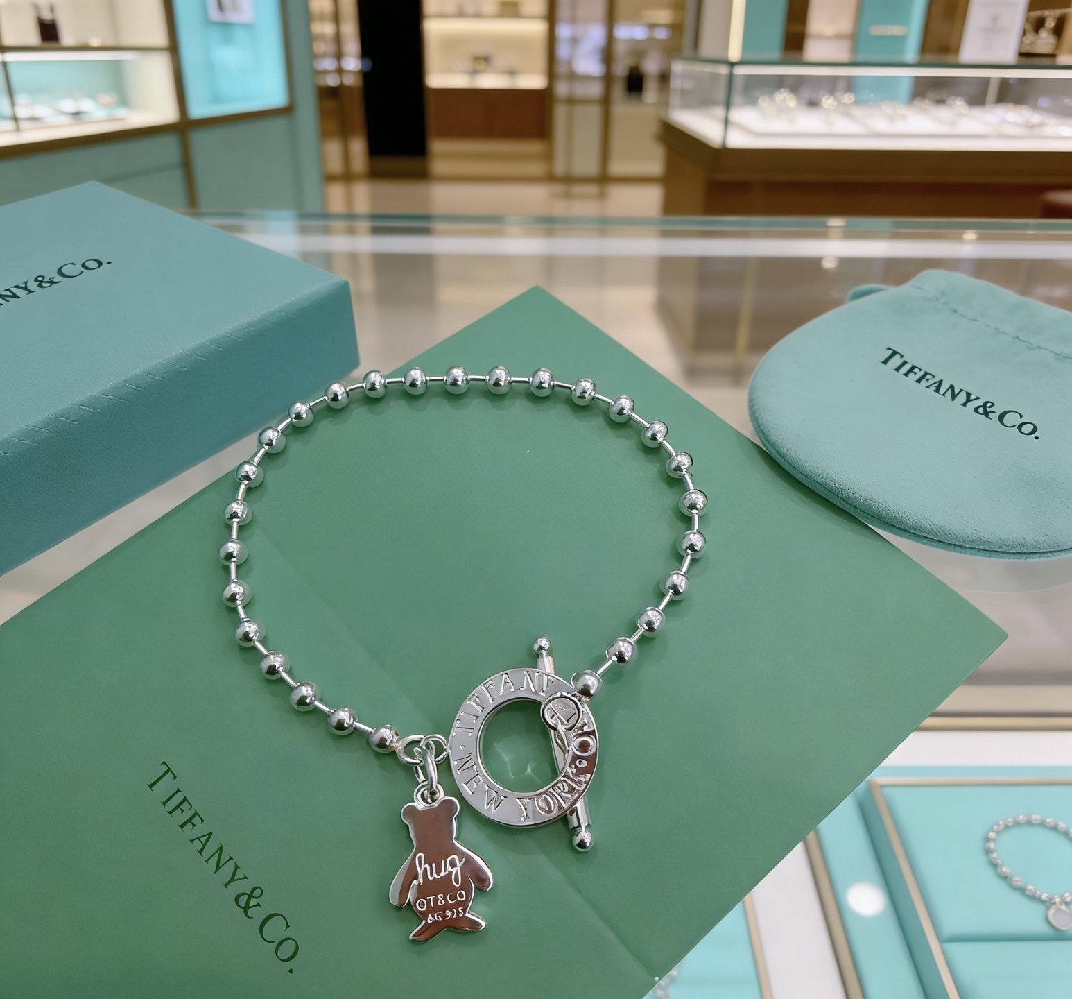 티파니(TIFFANY & CO) 실버 체인 팔찌 악세사리