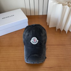 몽클레어 몽클레르(MONCLER) 워싱 디스트로이드 볼캡 모자