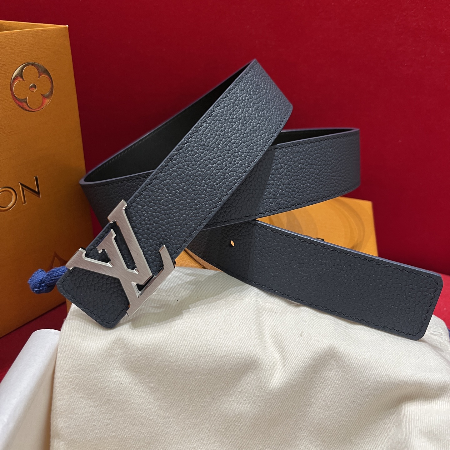 LV 루이비통 남성용 리버서블(양면) 캐주얼 벨트