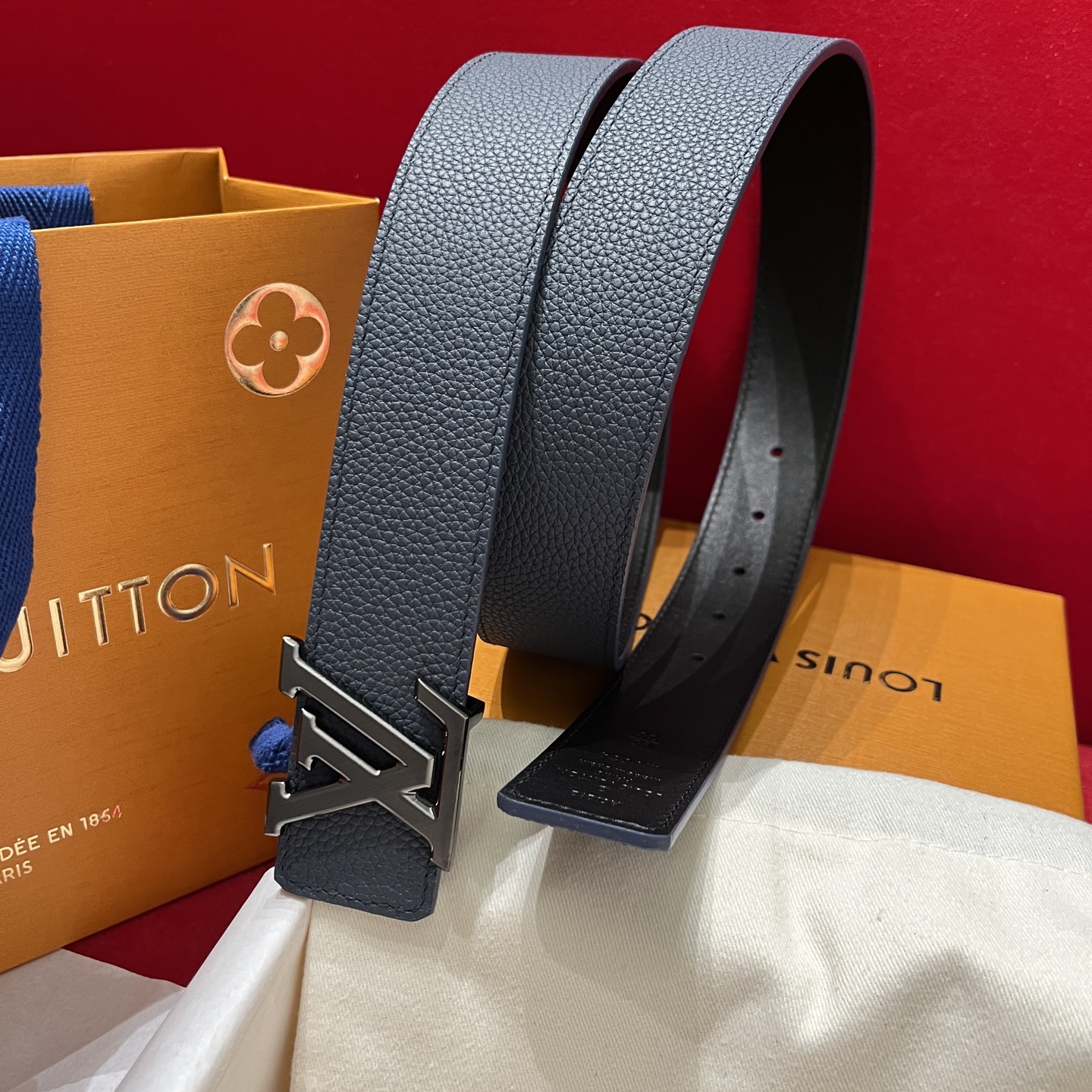 LV 루이비통 남성용 리버서블(양면) 캐주얼 벨트