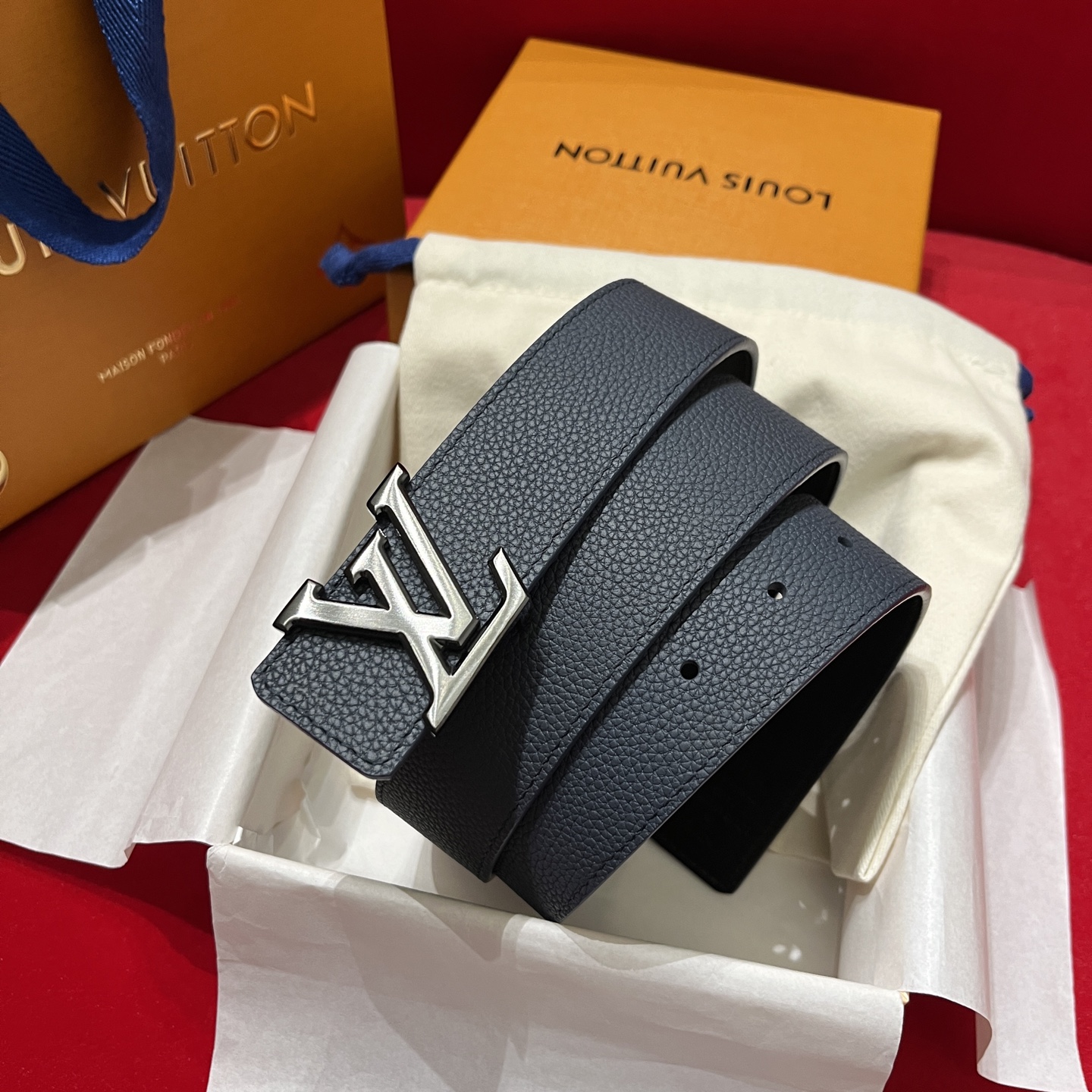 LV 루이비통 남성용 리버서블(양면) 캐주얼 벨트