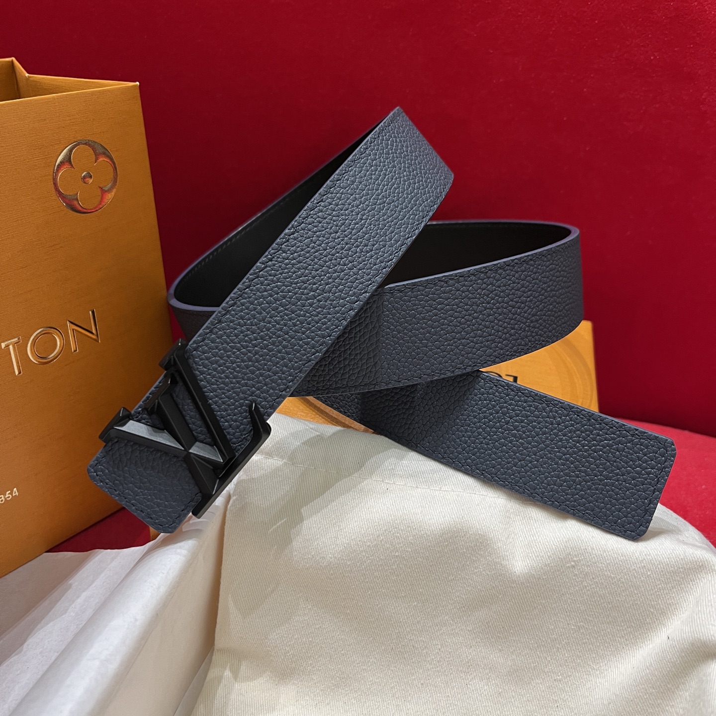 LV 루이비통 남성용 리버서블(양면) 캐주얼 벨트