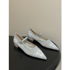 지안비토 로시(GIANVITO ROSSI) 메쉬 포인티드 플랫슈즈 신발