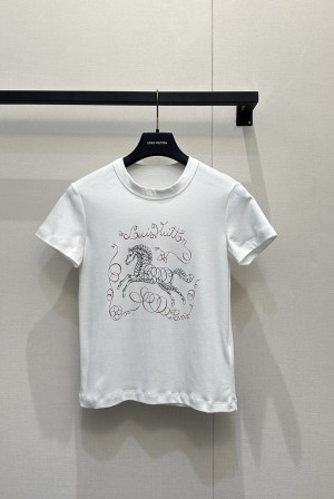 루이비통(LV) 말 프린트 반팔 티셔츠 의류