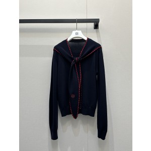 로에베(LOEWE) 리본 디테일 울 니트 의류