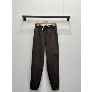 미우미우(MIU MIU) 브라운 코튼 캐주얼 팬츠 의류