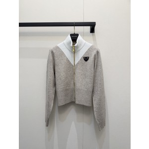 루이비통(LV) 삼각 로고 가죽 패치 집업 자켓 의류