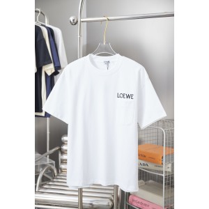 로에베(LOEWE) 포켓 로고 자수 반팔 티셔츠 의류