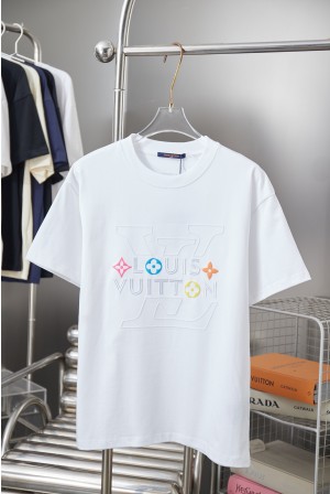 루이비통(LV) 플라워 프린팅 반팔 티셔츠 의류