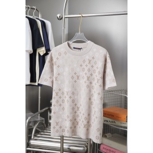 루이비통(LV) 모노그램 자카드 니트 반팔 티셔츠 의류