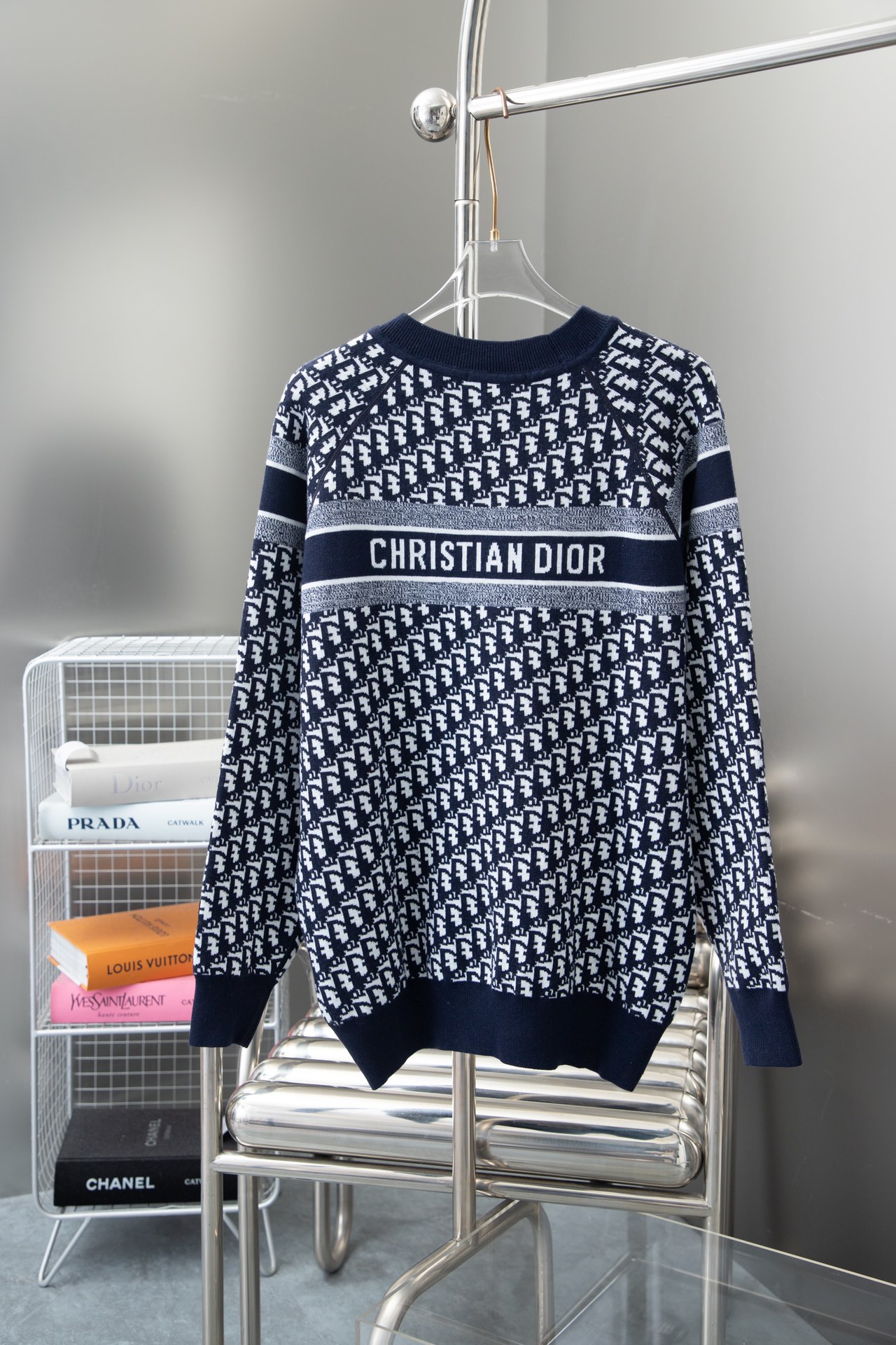 디올(DIOR) 모노그램 더블 자카드 니트 스웨터 의류