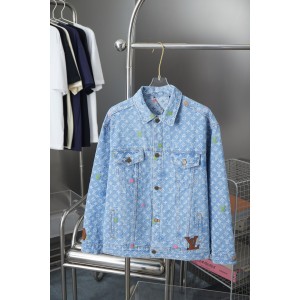 루이비통(LV) 멀티컬러 자수 모노그램 데님 자켓 의류