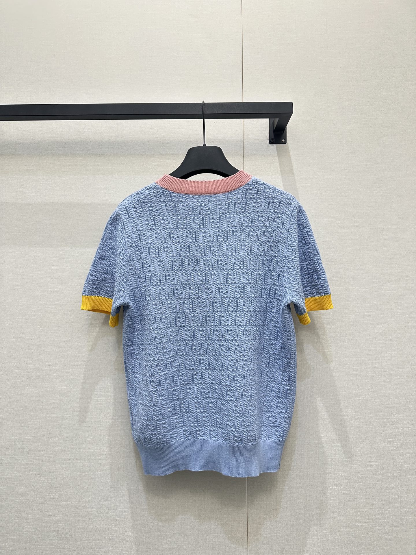 Fendi 펜디 FF 자카드 라운드 반팔 니트 의류