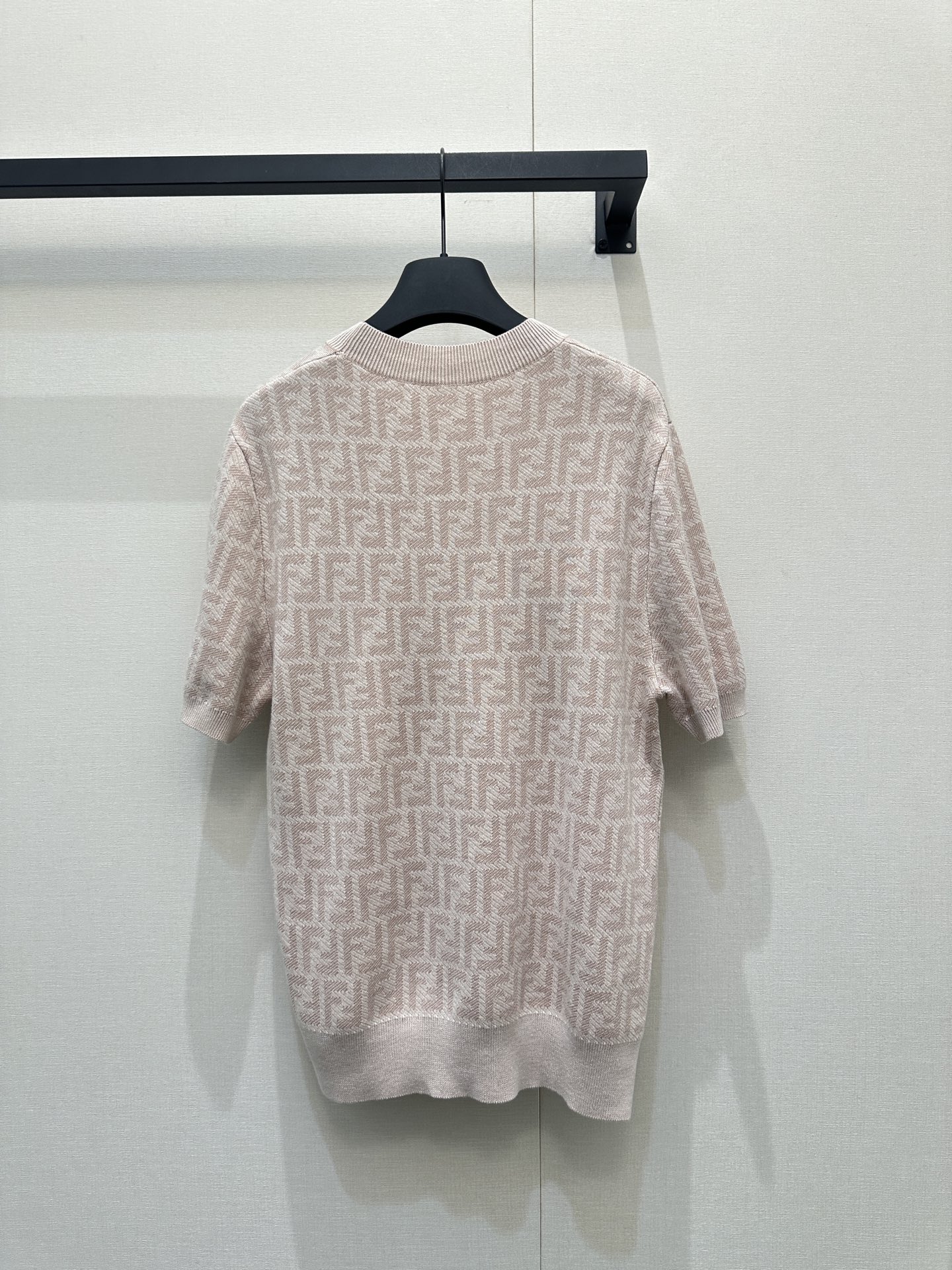 Fendi 펜디 FF 자카드 실크 울 반팔 니트 의류