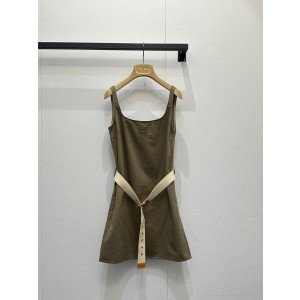 미우미우(MIU MIU) 레터링 패치 워크 베스트 원피스 의류