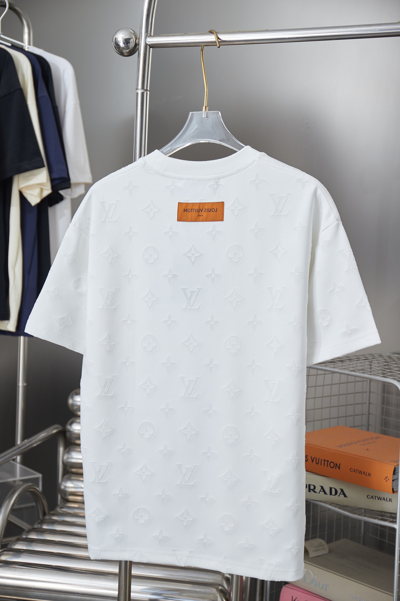 루이비통(LV) 로고 자카드 반팔 티셔츠 의류