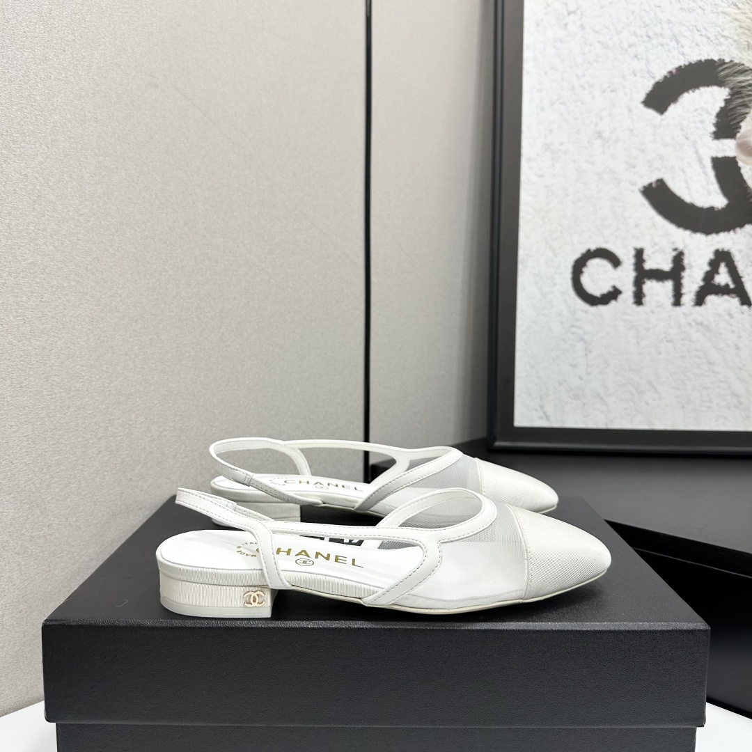 샤넬(CHANEL) 슬링백 투톤 샌들 신발