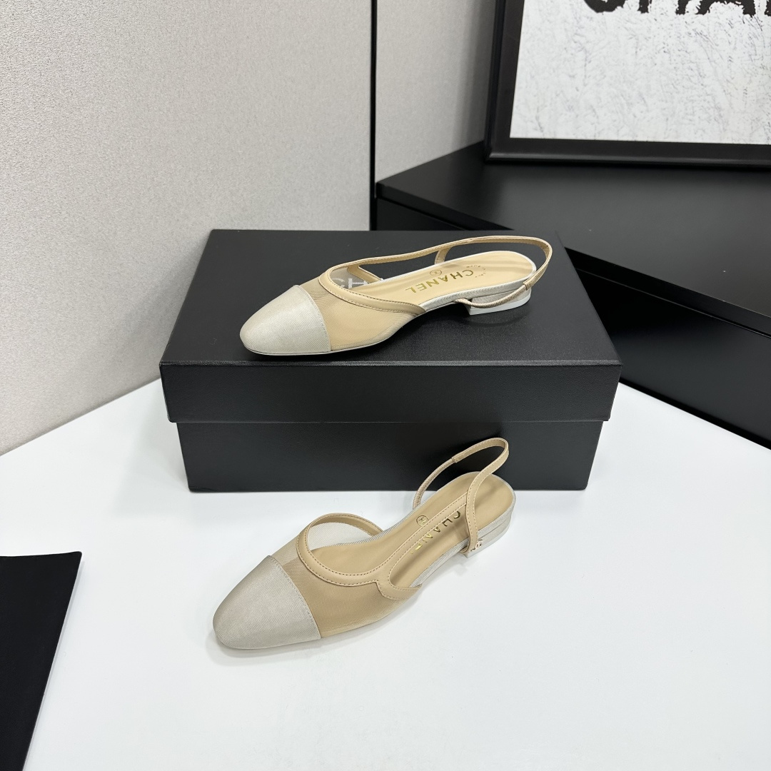 샤넬(CHANEL) 슬링백 투톤 샌들 신발