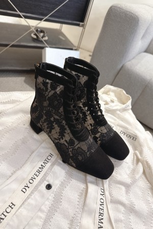 디올(DIOR) J’ADIOR 자수 니트 앵클 부츠 신발