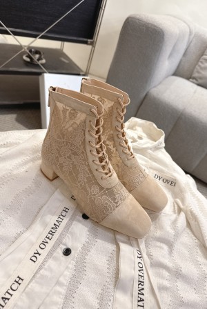 디올(DIOR) J’ADIOR 자수 니트 앵클 부츠 신발
