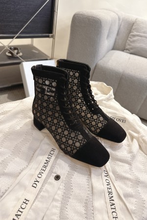 디올(DIOR) J’ADIOR 자수 니트 앵클 부츠 신발