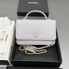 Chanel 샤넬 핸들 WOC 라지 다이아몬드 퀼팅 체인백 (AP4931)