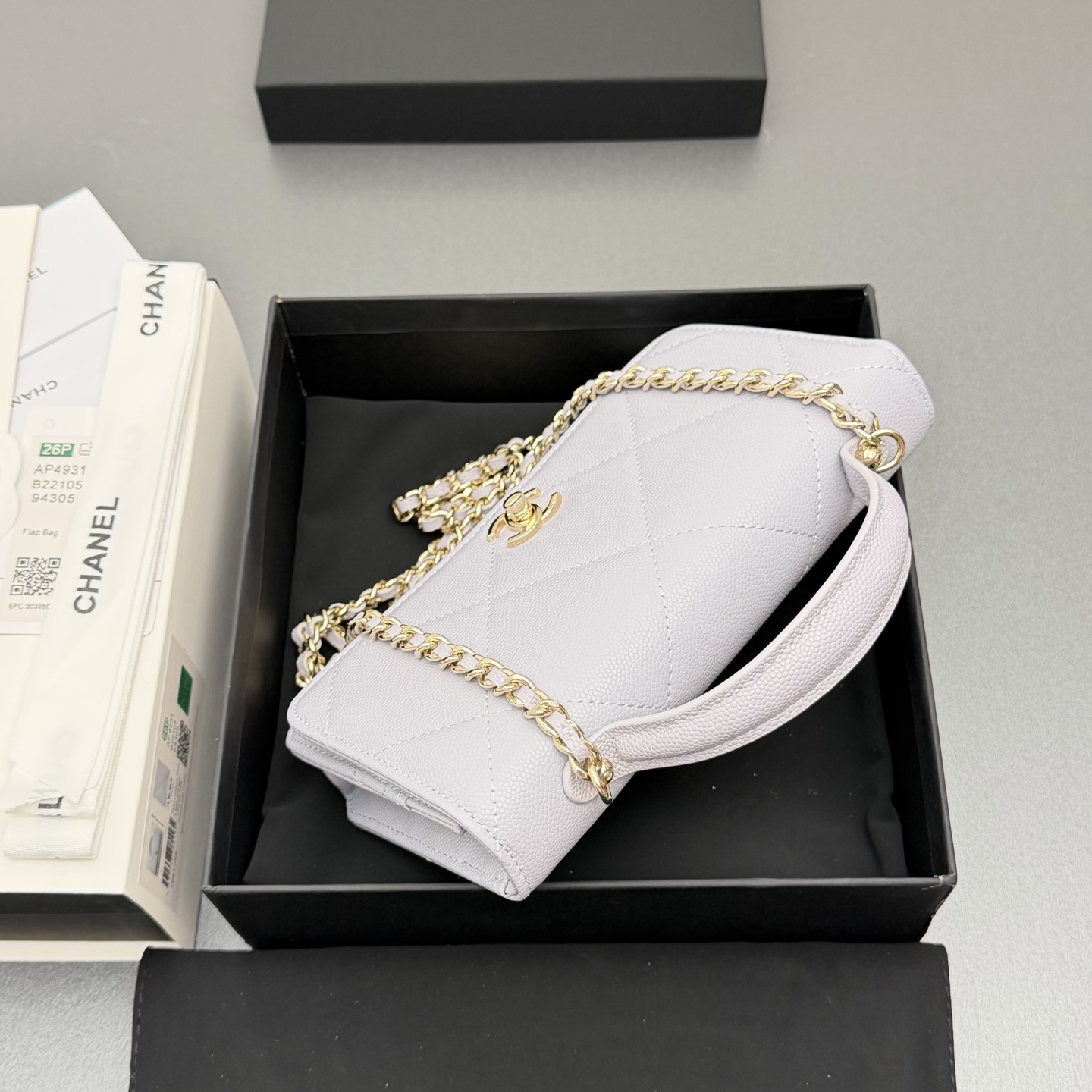 Chanel 샤넬 핸들 WOC 라지 다이아몬드 퀼팅 체인백 (AP4931)