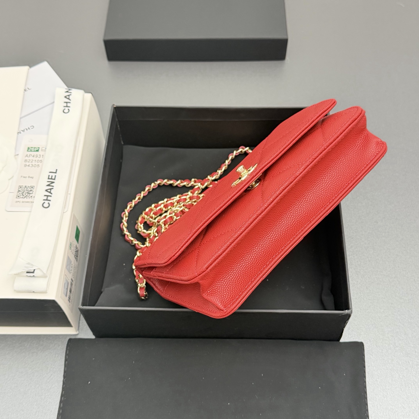 Chanel 샤넬 핸들 WOC 라지 다이아몬드 퀼팅 체인백 (AP4931)