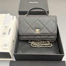 Chanel 샤넬 핸들 WOC 라지 다이아몬드 퀼팅 체인백 (AP4931)