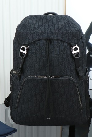 Dior 8 디올 플랩 백팩 블랙 Dior Oblique 자카드 가방