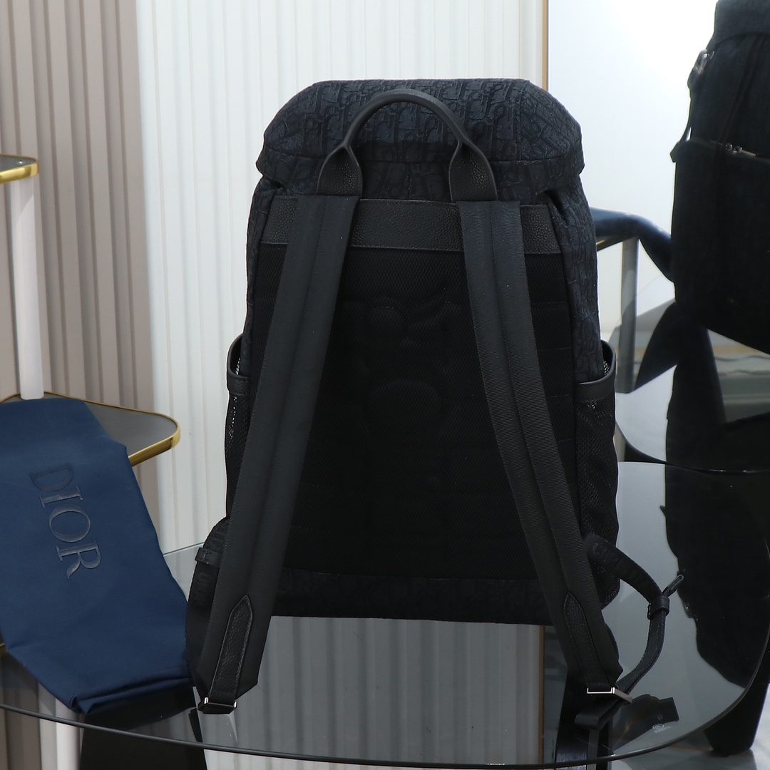 Dior 8 디올 플랩 백팩 블랙 Dior Oblique 자카드 가방
