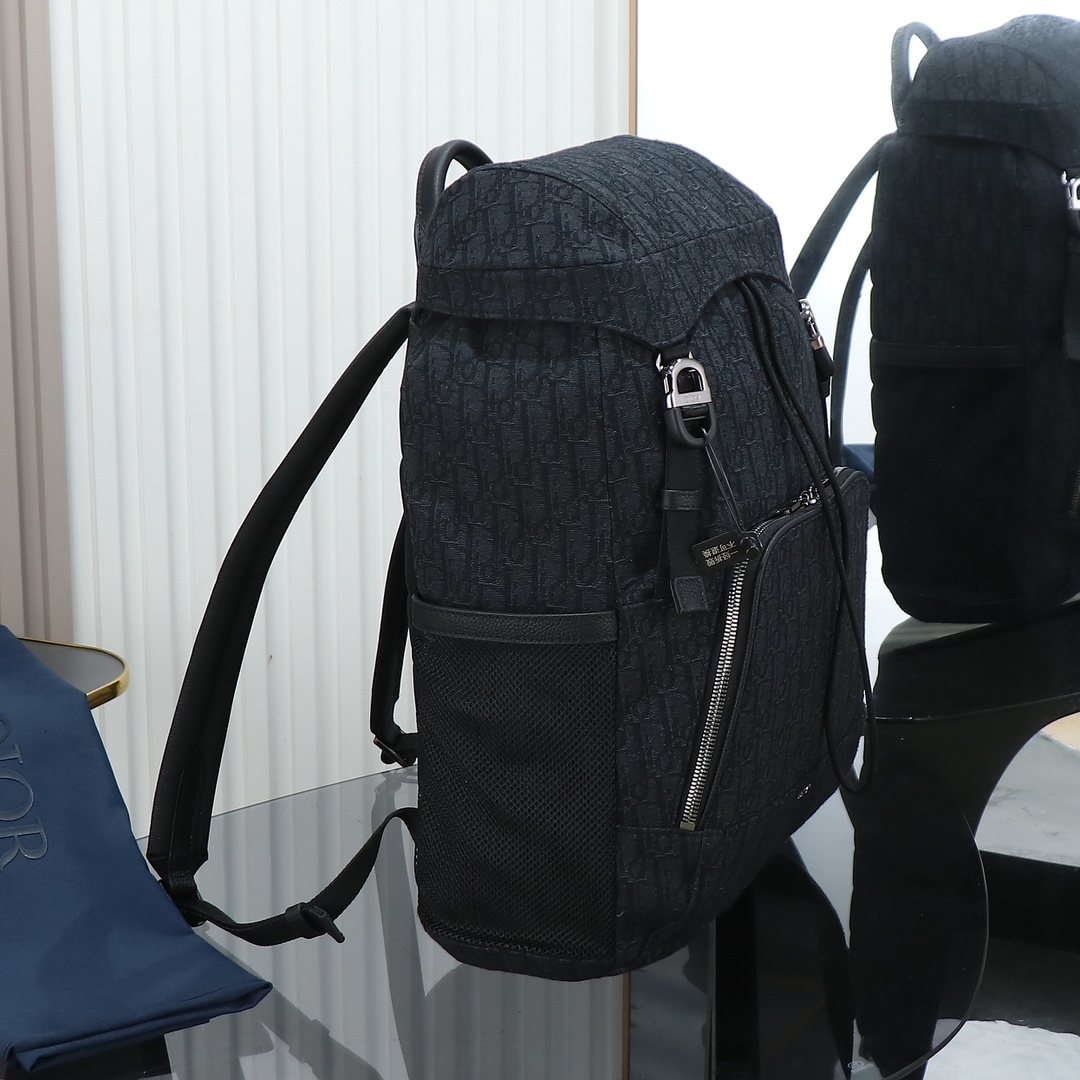 Dior 8 디올 플랩 백팩 블랙 Dior Oblique 자카드 가방