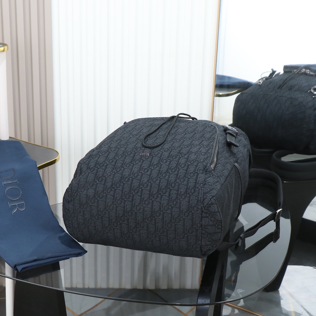 Dior 8 디올 플랩 백팩 블랙 Dior Oblique 자카드 가방