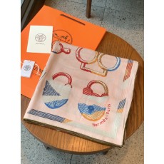 에르메스(HERMES) 캐시미어 실크 숄 목도리 스카프