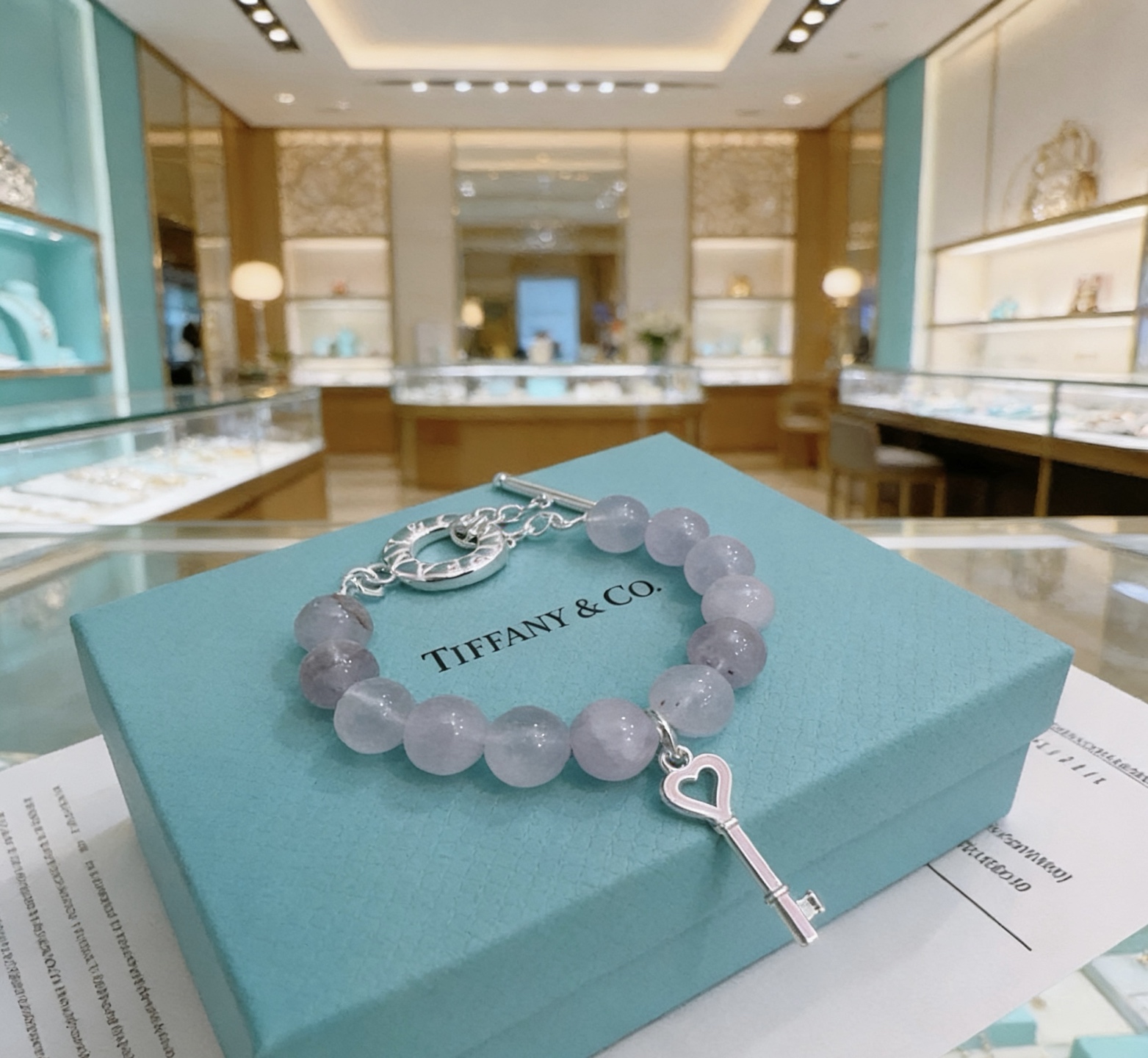 티파니(TIFFANY & CO.) 멀티 마노 실버 팔찌 악세사리