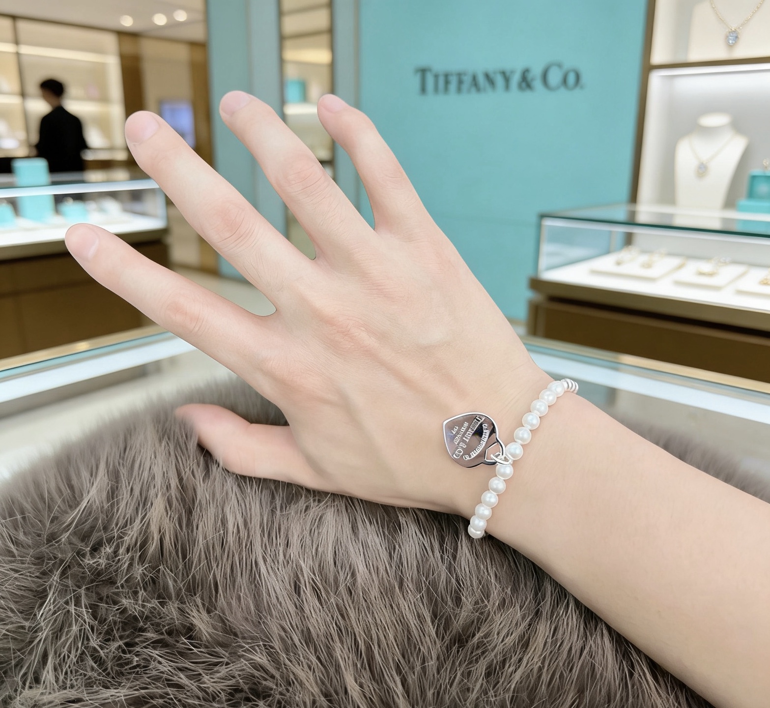 티파니(TIFFANY & CO.) 멀티 진주 실버 팔찌 악세사리