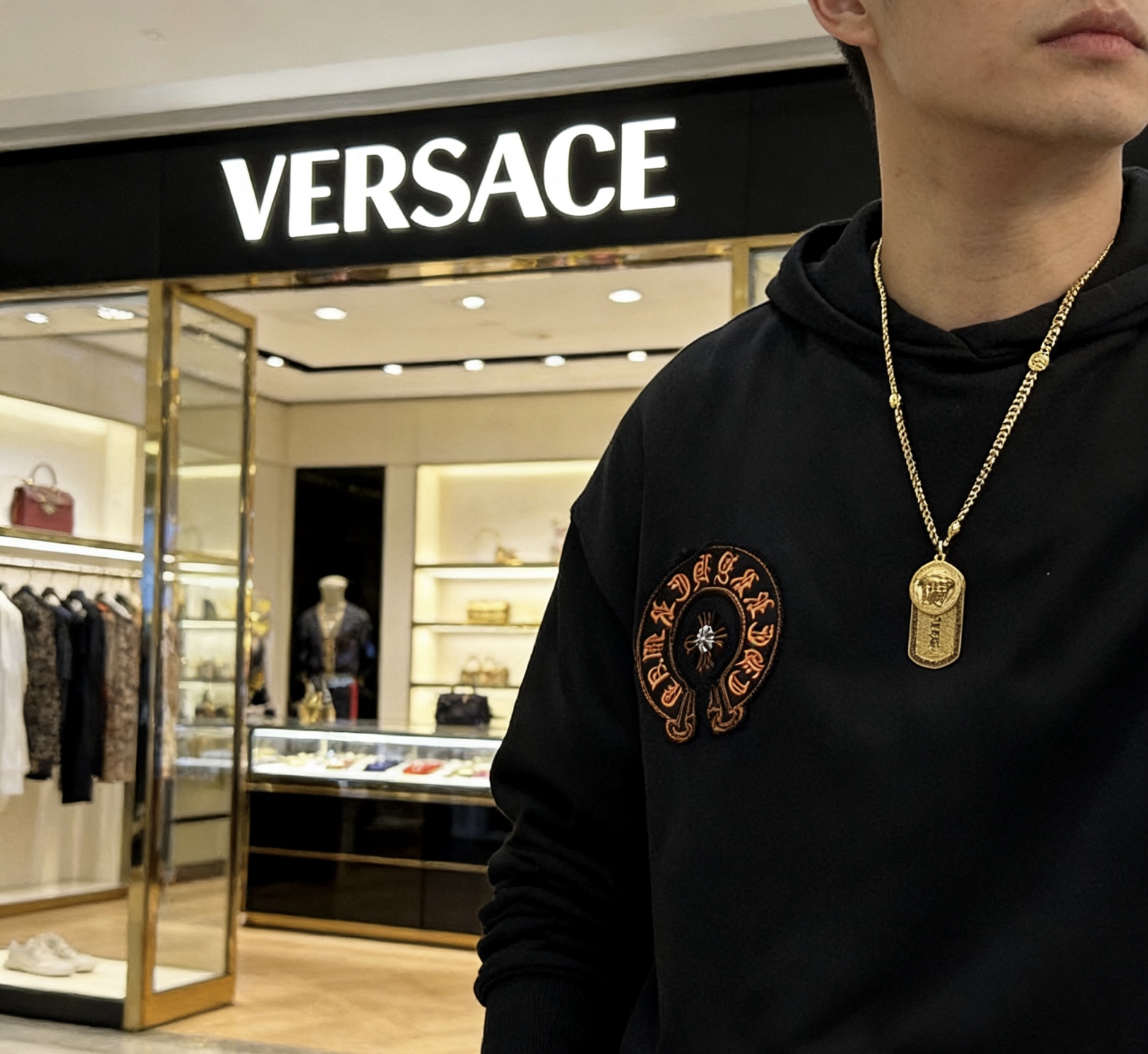 베르사체(VERSACE) 메두사 골드 목걸이 악세사리