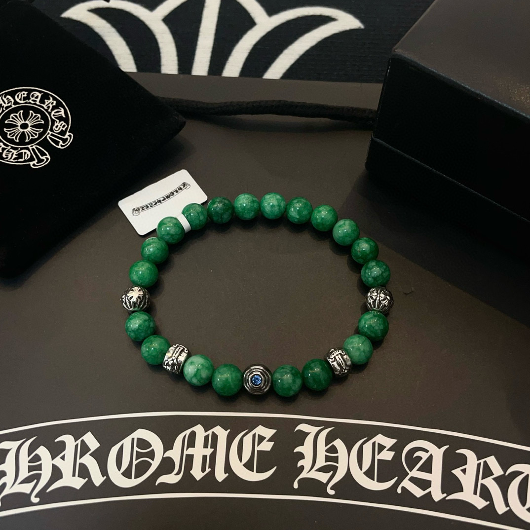 크롬하츠(Chrome Hearts) 멀티 장식 비즈 팔찌 악세사리