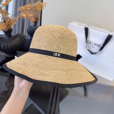 디올(DIOR) 라피아 밀짚 모자