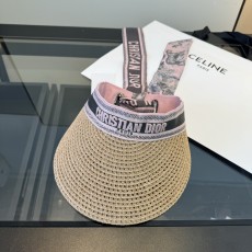 디올(DIOR) 실크 스카프 썬캡 모자