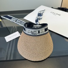 디올(DIOR) 실크 스카프 썬캡 모자